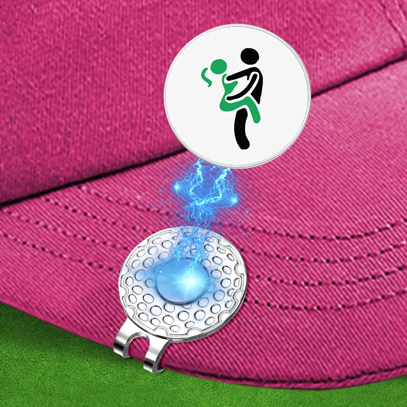 Funny Golf Hat Clip with Enamel Magnetic Ball Marker 0.98inch Golf Cap Clip Novelty Accessories Gifts for Dad Papa Husband golf ball mark,golf hat clip