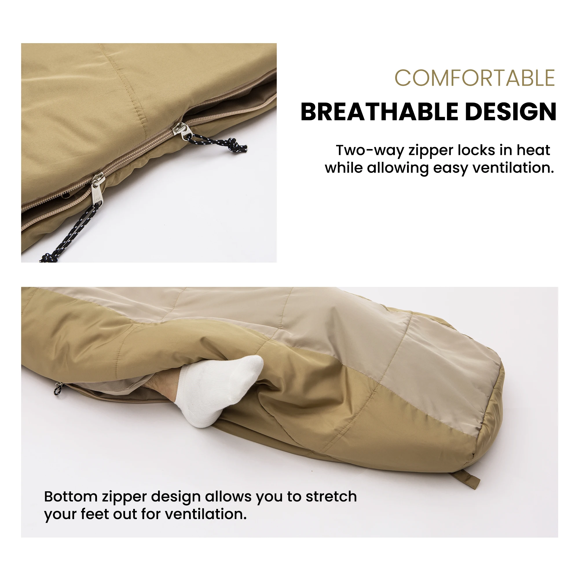 MOUNTAINTOP Adult Mummy Sleeping Bag Blanket Sleeping Bags Winter for Camping Hiking Travel Indoor