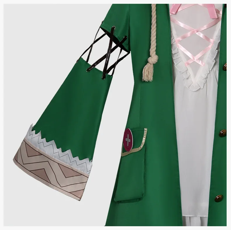 Generic Red and White Fantasy Costume with Wig for Cosplay Events
