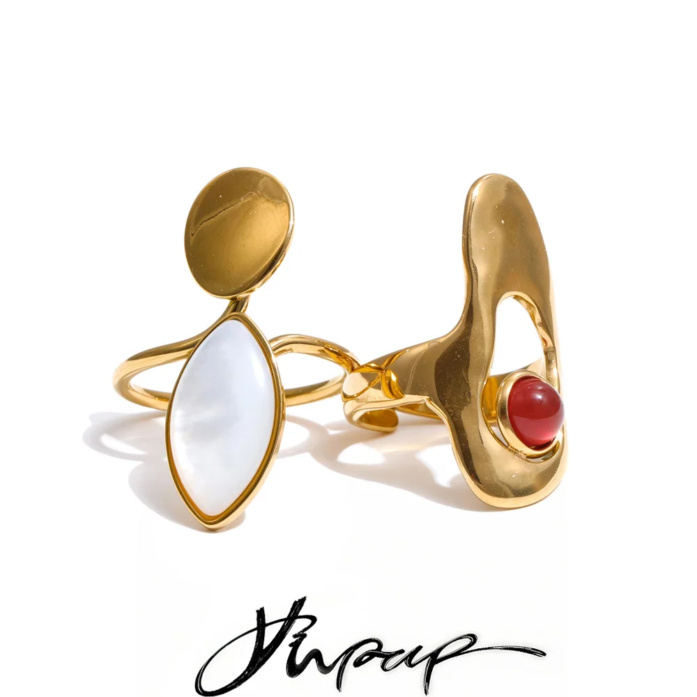 Yhpup Ring Geometric Golden