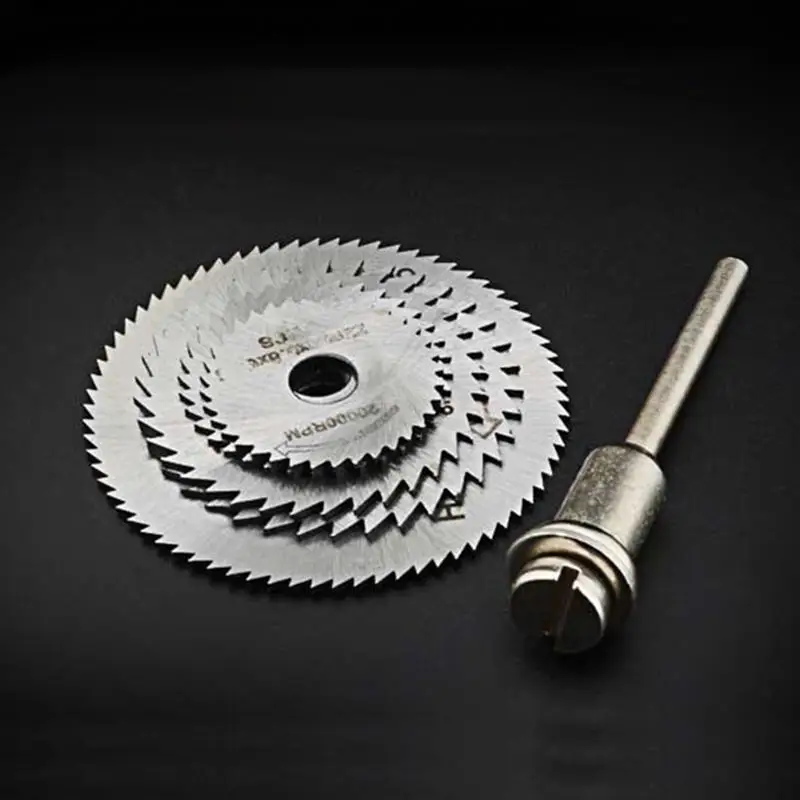 Bohrer, 6 Stück, 1/8 Zoll Schaft, Schnellarbeitsstahl, Mini-Sägeblätter mit Dornen für Dremel Foredom Drehwerkzeug – Detail 8