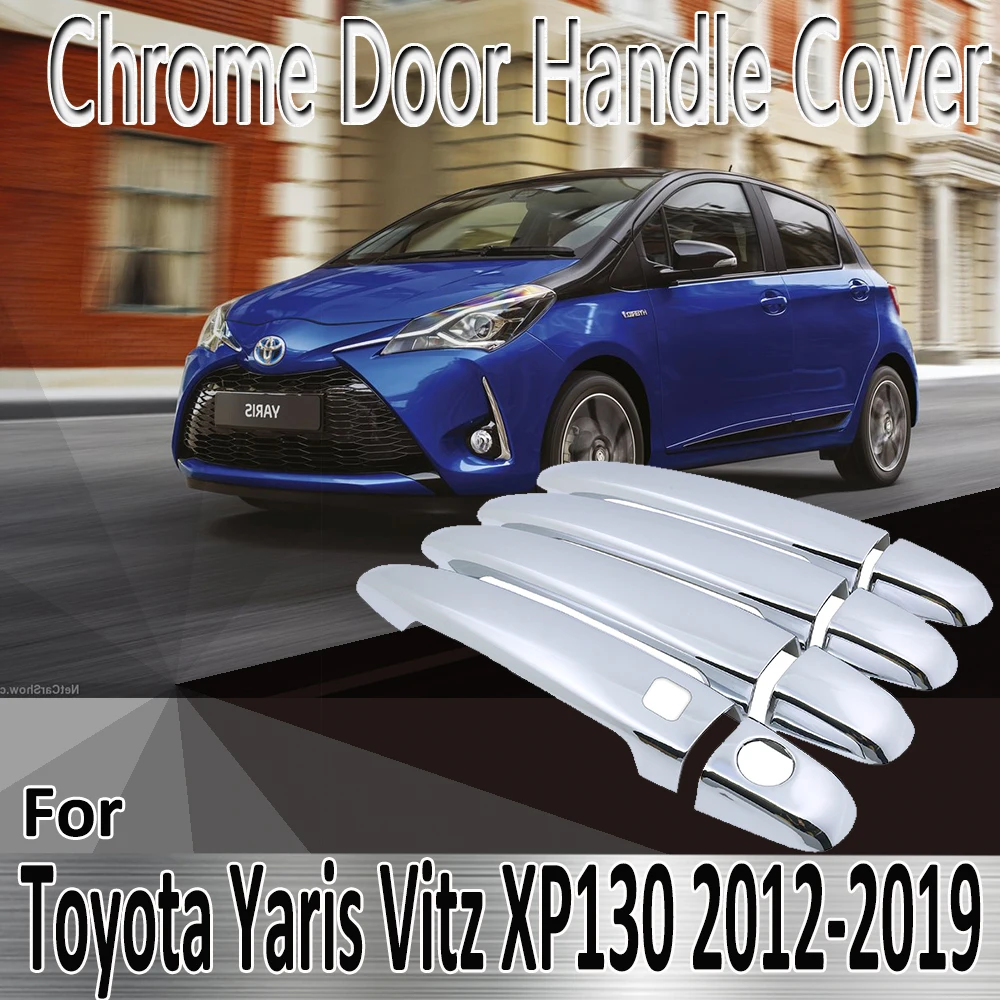 

Декоративные Хромированные наклейки для Toyota Yaris Vitz XP130 2012 ~ 2019