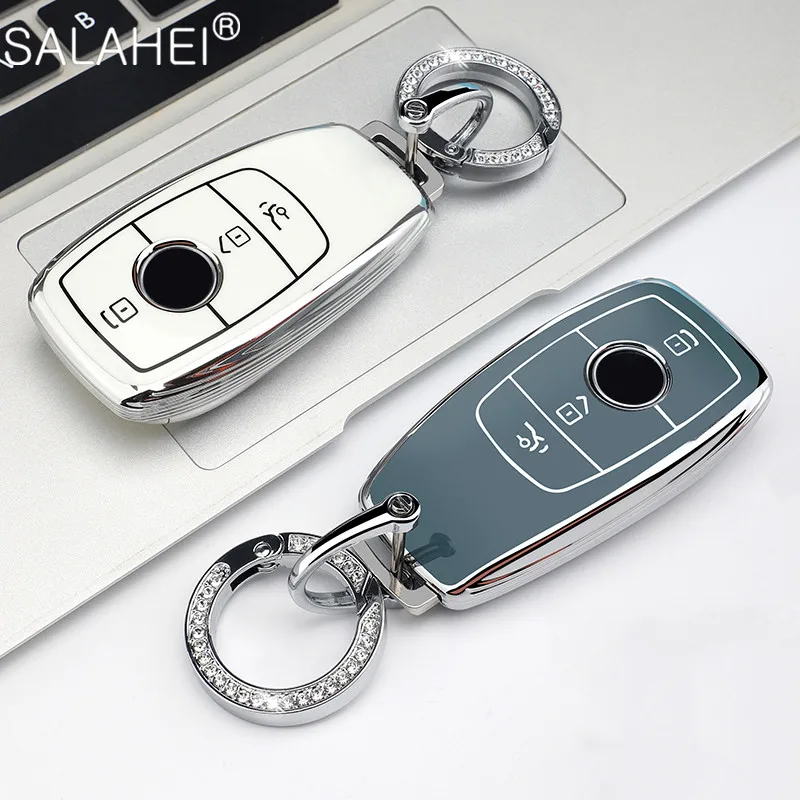 

Car Key Case Cover For Mercedes Benz A B C E S Class W204 W205 W212 W213 W176 GLC CLA AMG W177 Benz 2021 S350L S400L S450L S500L