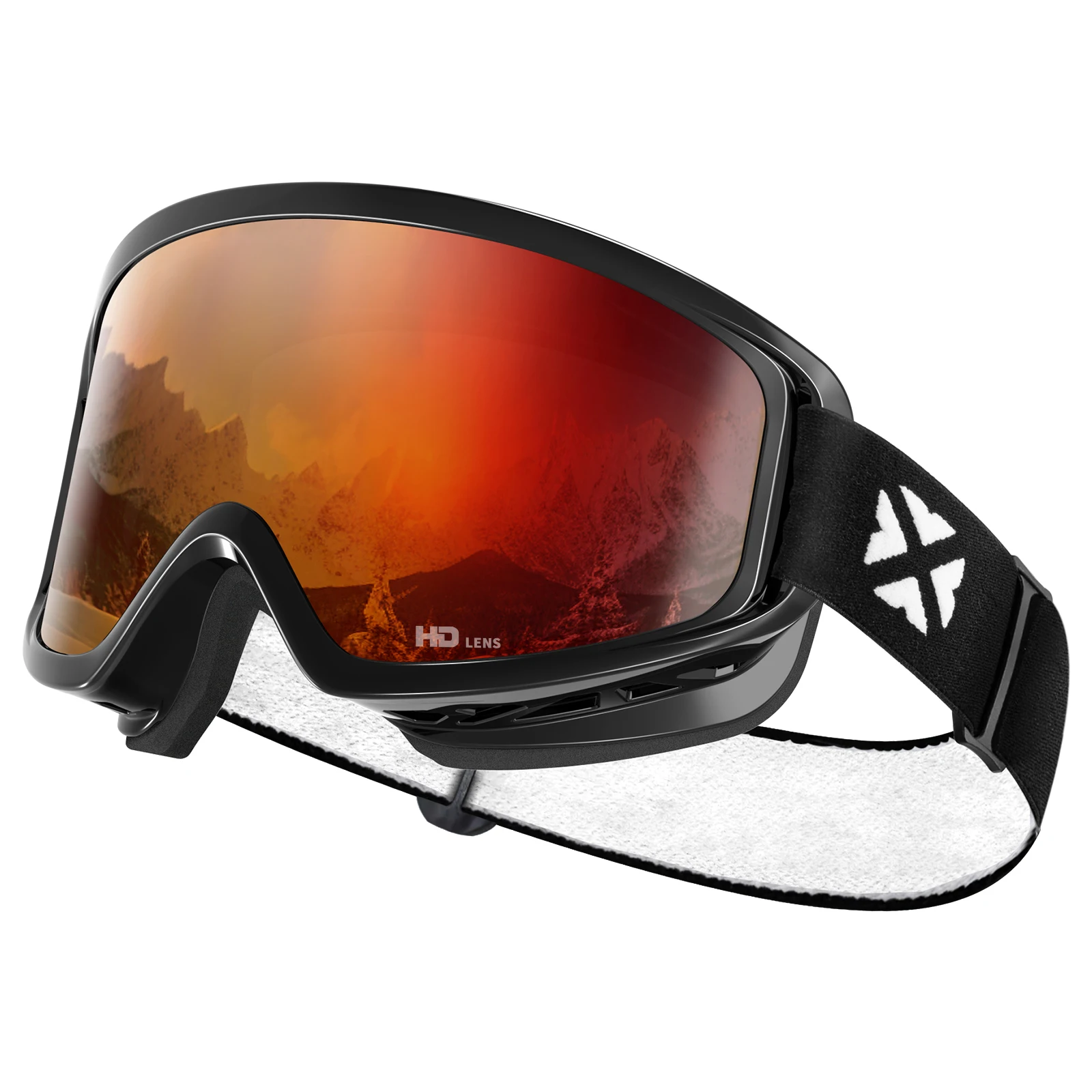 Maxjuli Ski brille, Schnees port otg Snowboard brille für Männer Frauen & Jugendliche 100% Protectin Schneemobil Ski Skating m7 – Detail 16