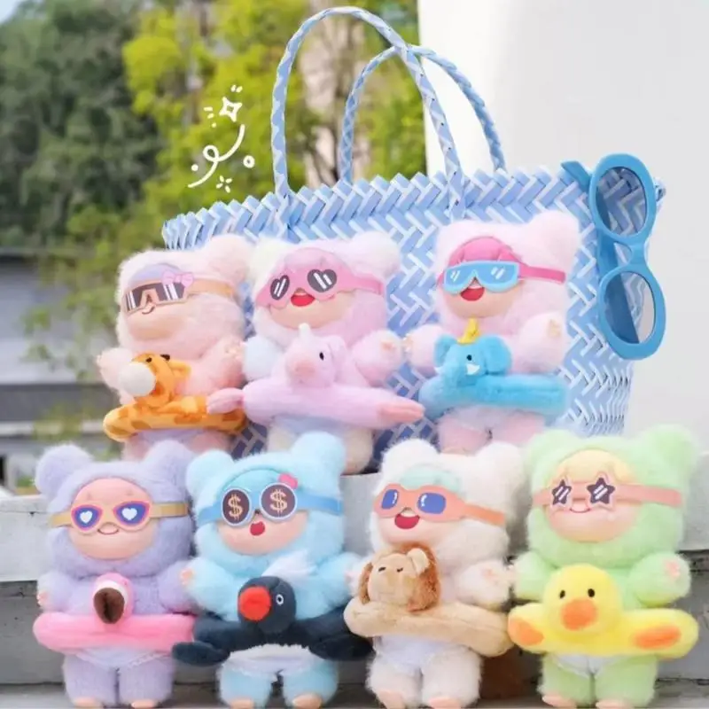 Keychain Plushies Cute Cartoon Animal Stuffed Toy Collectible Dolls Keychain Decoration Hangable Ornament For Living Room