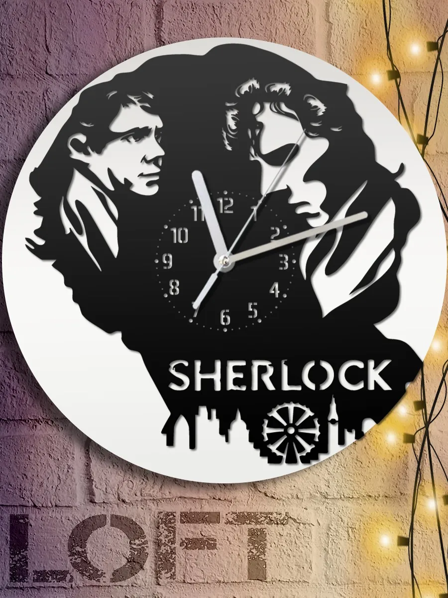 Wall Clock kitchen interior decorative watch TV series Sherlock Holmes-487 time clock room on wall |