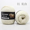 100g Yak Wool Yarn Advanced Wool Soft Warmth Skin Friendly Natural for Hand Knitting Scarves Sweaters Hats Coats Bags Socks 6