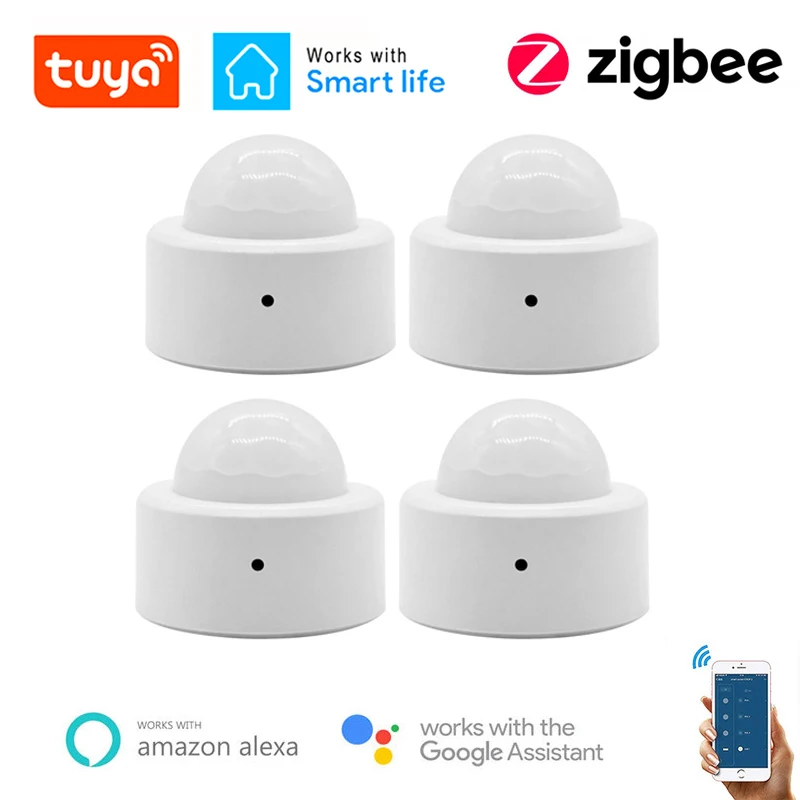 Датчик движения Tuya Zigbee3.0 с датчиком Беспроводной сенсор для умного дома функцией