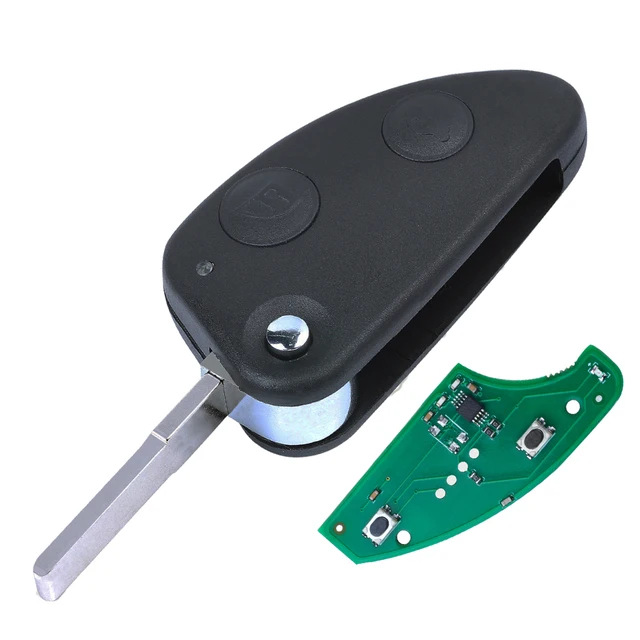 2-Tasten-Autoschlüssel-Fernbedienung Smart Key Fob Case J458 für 433MHz 46  Chip Pi970 Batterie