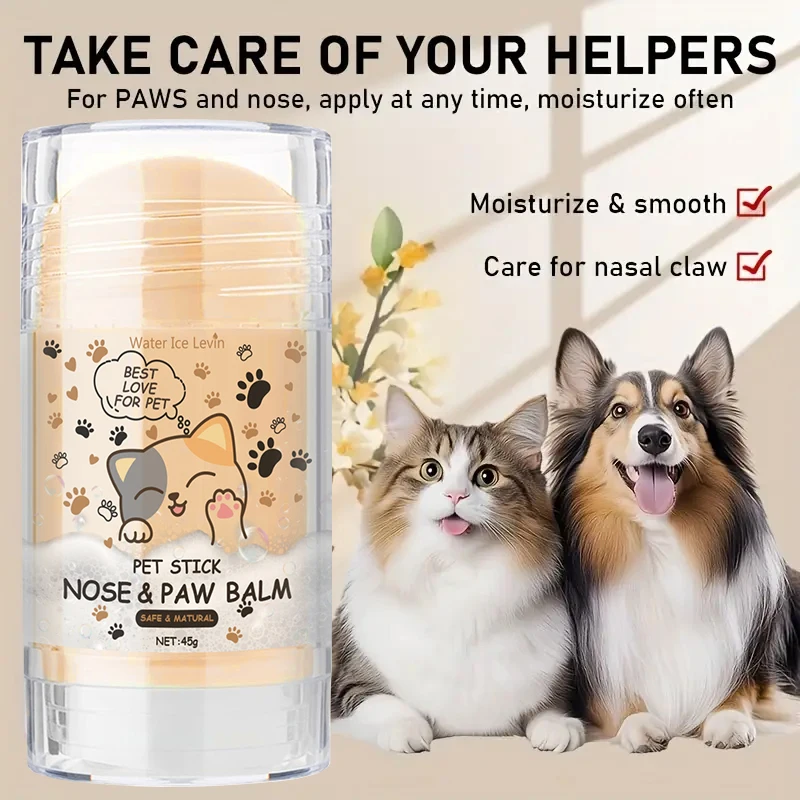45g Hunde-Nasen- und Pfotenbalsam Hunde-Pfotencreme Katzen-Hunde-Pfotenschutzcreme Haustier-Fußfeuchtigkeitscreme Haustier-Risspflege Haustierzubehör – Detail 8