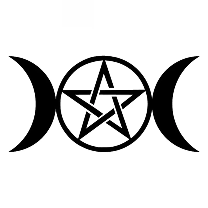 

Автомобильные наклейки «Три в одном», «богиня Вика», «пять звезд», Мультяшные наклейки, водонепроницаемые солнцезащитные черные/белые, 15 см * 8 см