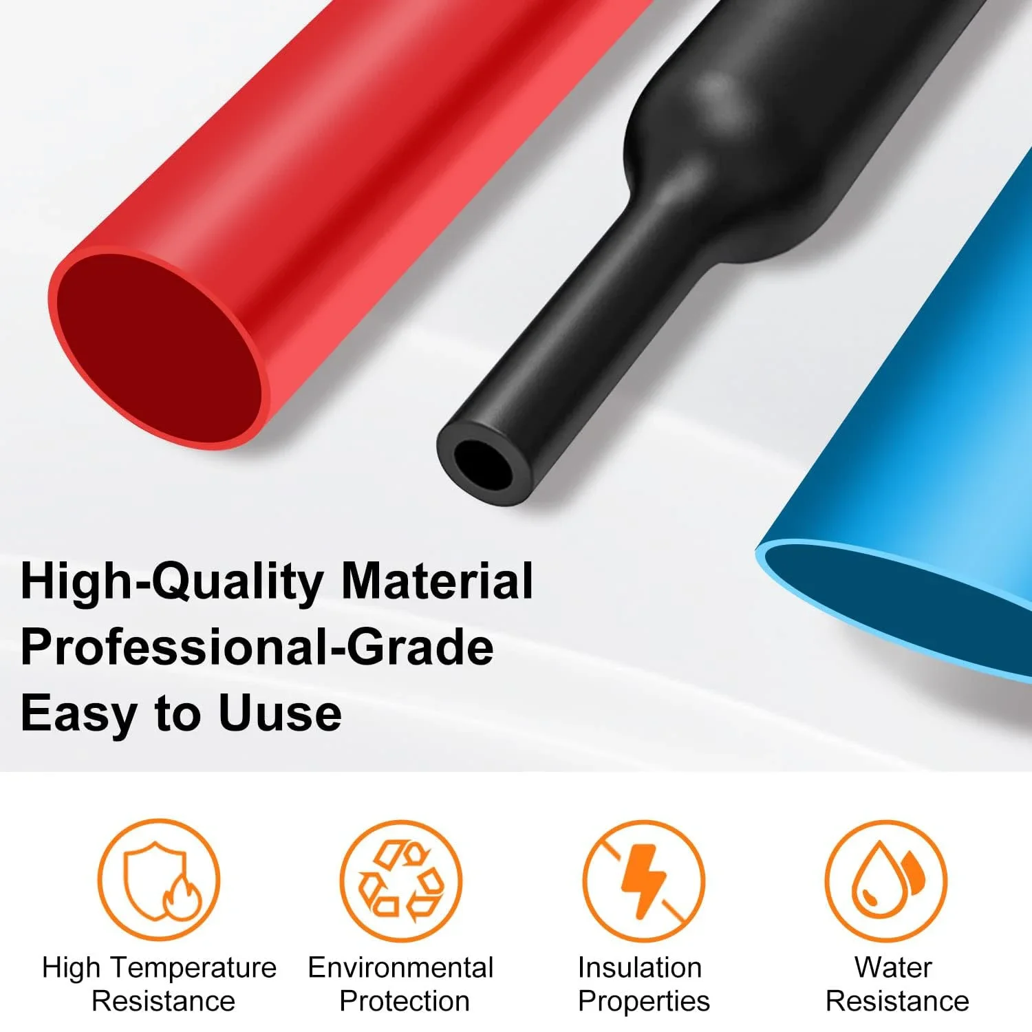 580Pcs Heat Shrink Tubing Kit EVA Material in 6 Colors 11 Sizes - Ideal for Electrical Insulation, Repairs, and Wire Conne