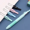 OASO K018 Sealed Press Fountain Pen Retractable 0.5mm Nib Press Office School Student Pen Set with 2pcs Blue Ink Cartridges 3