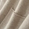Christmas 100% Merino Wool 7-Needle Thick Knit Cardigan Loose Plus Size Top Women's Double Pocket Cashmere Coat Winter YYY2437 5