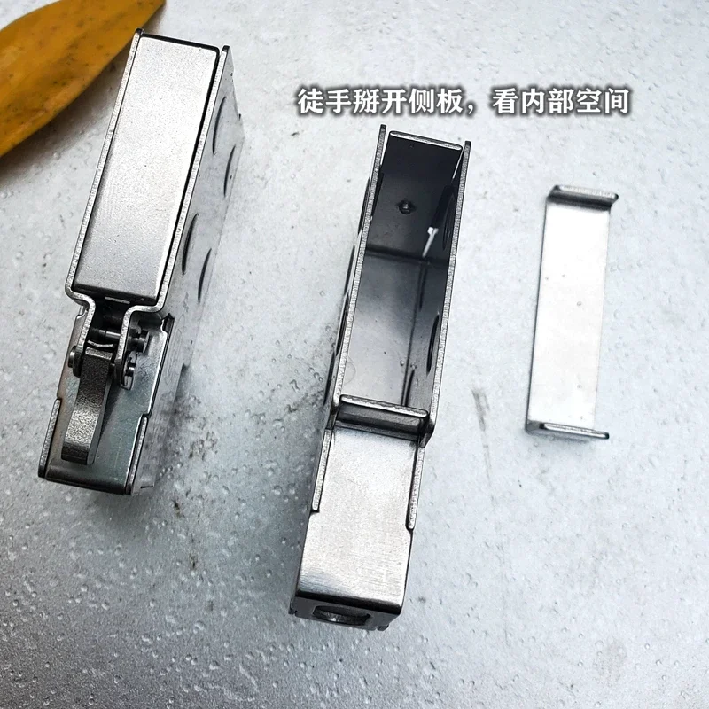EDC Stainless Steel Insert Portable Candy Chewing Gun Medicine Box Storage Multifunction EDC Tools