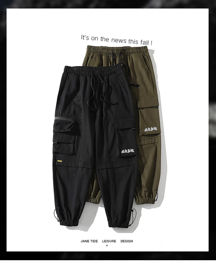 white cargo pants Men Cargo Pants Street Joggers Pants 2022 New Hip Hop High Quality Cotton Harem Trousers Spring Harajuku Multi-Pocket Trousers carhartt cargo pants