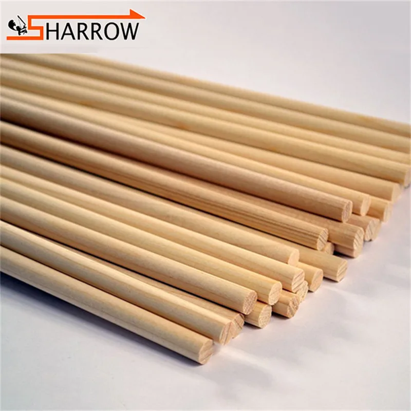 24pcs Wooden Arrow Shaft 80cm Handmade DIY Wood Arrow Shaft Diameter 8mm Target Shooting Outdoor Hunting Archery Accessories muxiang 1pc briar wooden bowl suitable for system tobacco pipes random colors bowl inner diameter 20mm pipe accessories