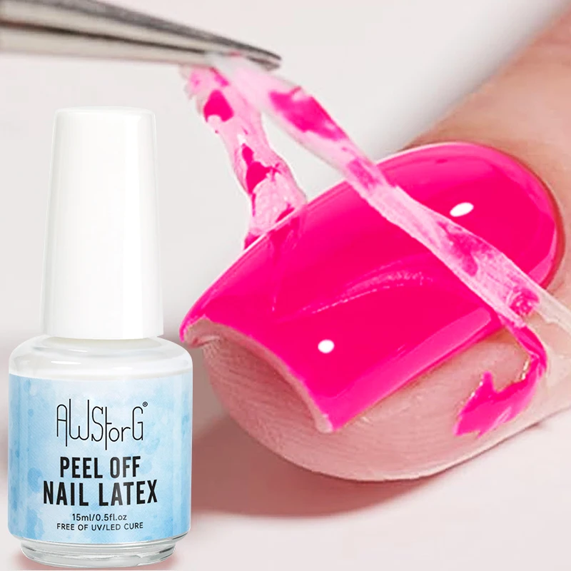 Nail Peel Off Liquid Anti-Overflow Glue Edge Latex Tape Peel Off Cuticle Guard Nails Finger Lacquer Protector Manicure Polish