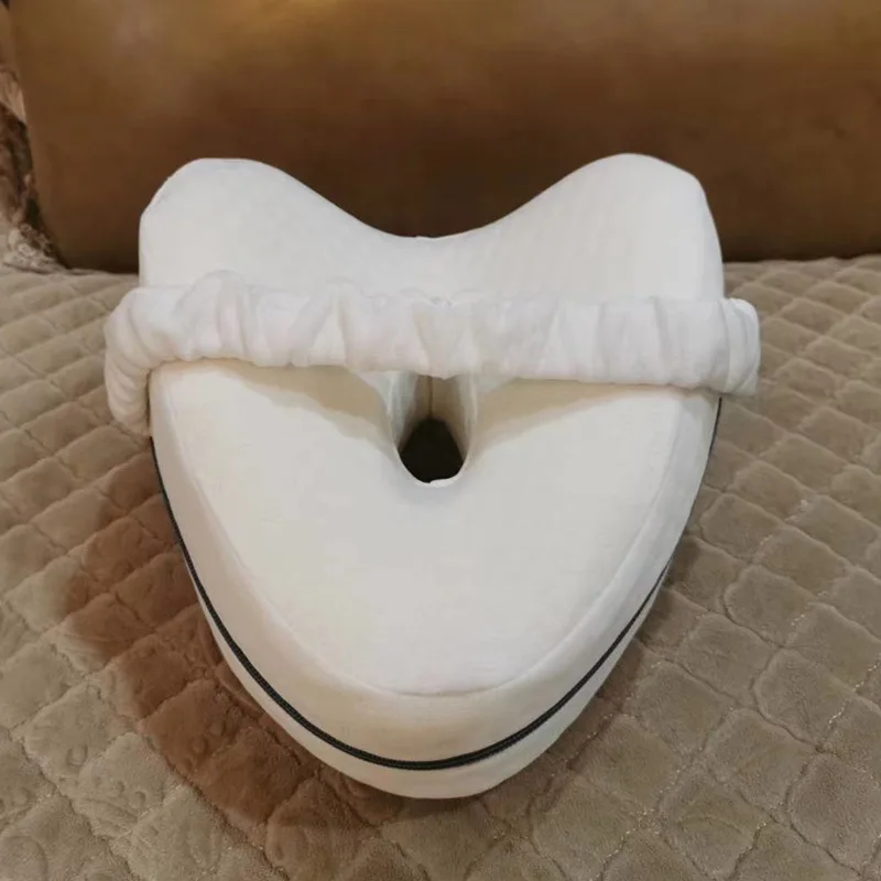 Slow Rebound Clip Leg Pillow Heart Shaped Beautiful Leg Pillow Memory Cotton Leg Pillow Leak Relief Side Sleeping Leg Pillow 3