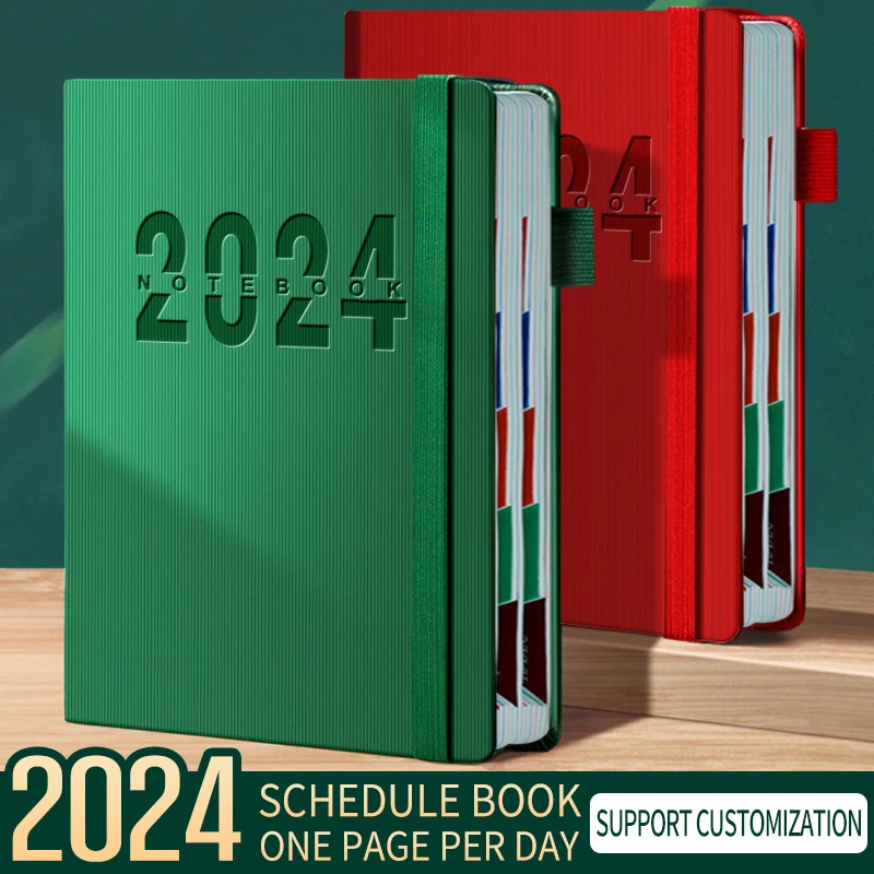 

2024 A5 Agenda Planner Notebook Diary Weekly Monthly Planner 365 Days Notepad Office School Stationery Academic Student Schedule