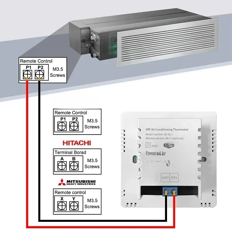 Daikin Heavy Industries Life VRV Thermostat Wifi Voice Control Compatible with A