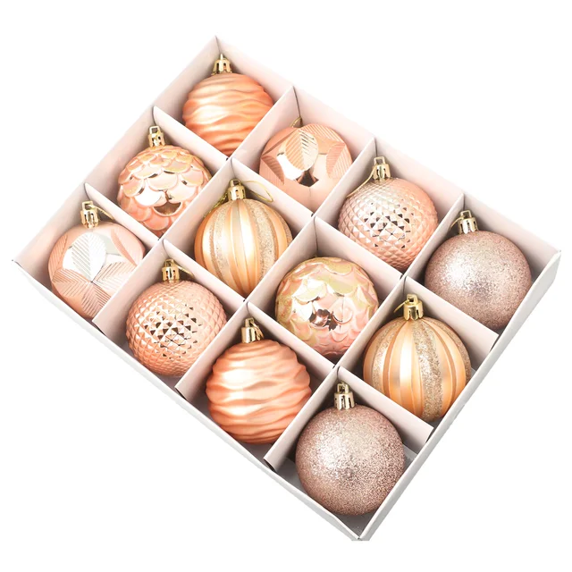 12PCS 6CM Christmas Ball Ornaments Tree Decorations For Holiday Wedding Party Christmas Home Decoration Products - Image 6