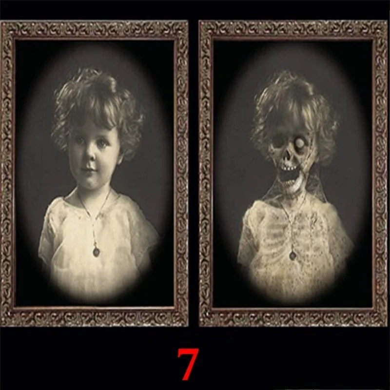 Haunting 3D Ghost Picture Frame Halloween Decoration