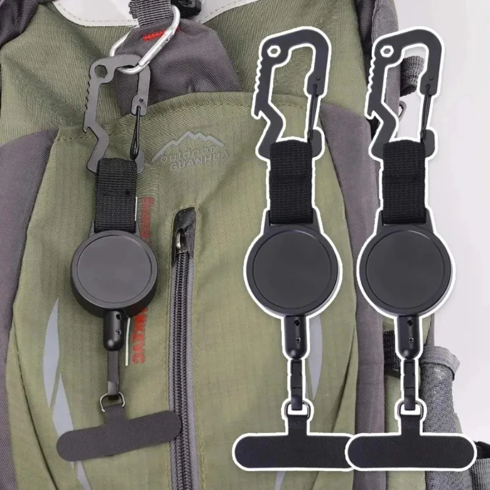 Heavy Duty Retractable Phone Holder with Belt Clip and Anti-Theft Lanyard