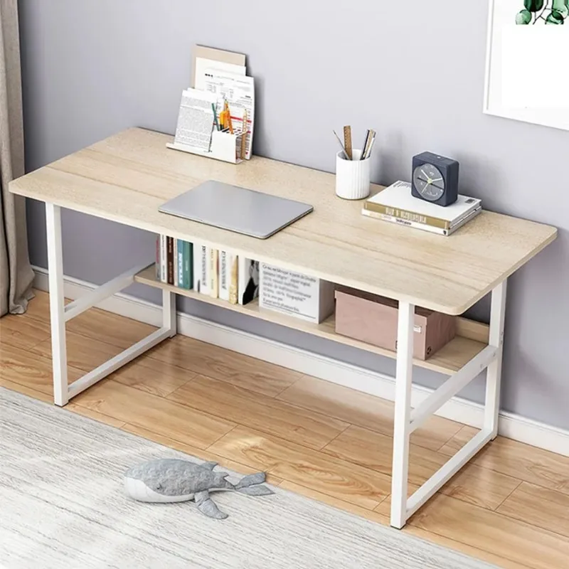 Minimalism Steel Bedroom Desk Table With Bold Frame Board For A Computer Living Room Learning Household Office Modern Furniture