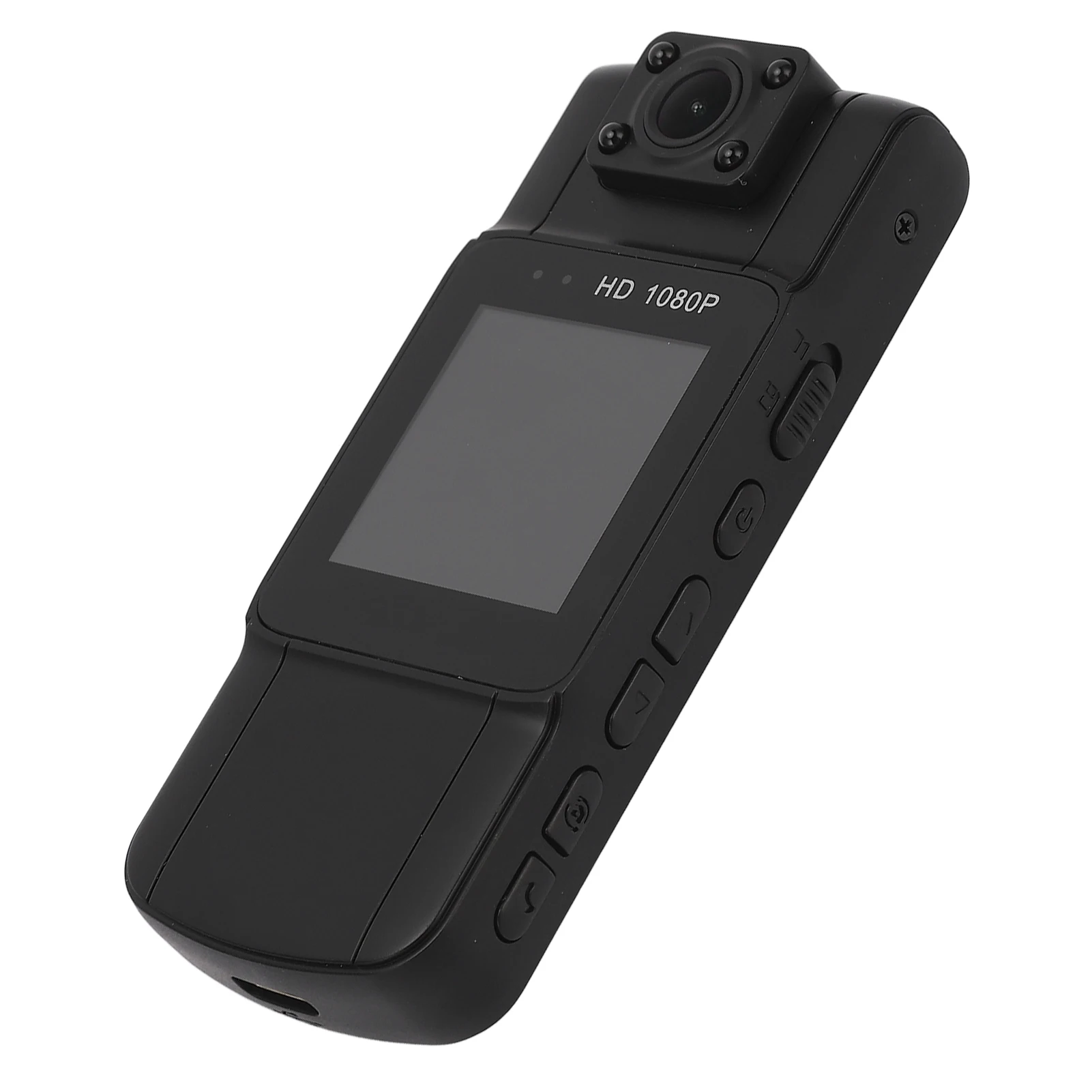 Body Camera Body Worn Camera 7 Hours Recording Magnetic Back Motion Detection 1/4 inch Screw Port 180 Degree Rotation Lens HD 4K