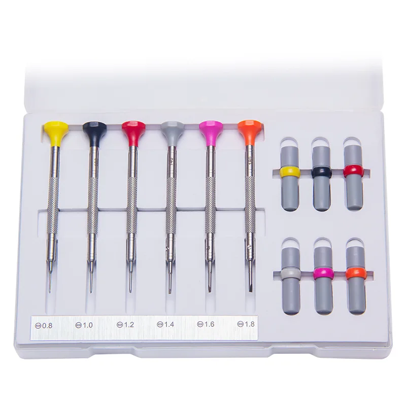

0.8-1.8mm High Quality Watch Repair Tools Ket With Cross and Phillips Head Screwdriver Glasses Precision Instruments Maintenance