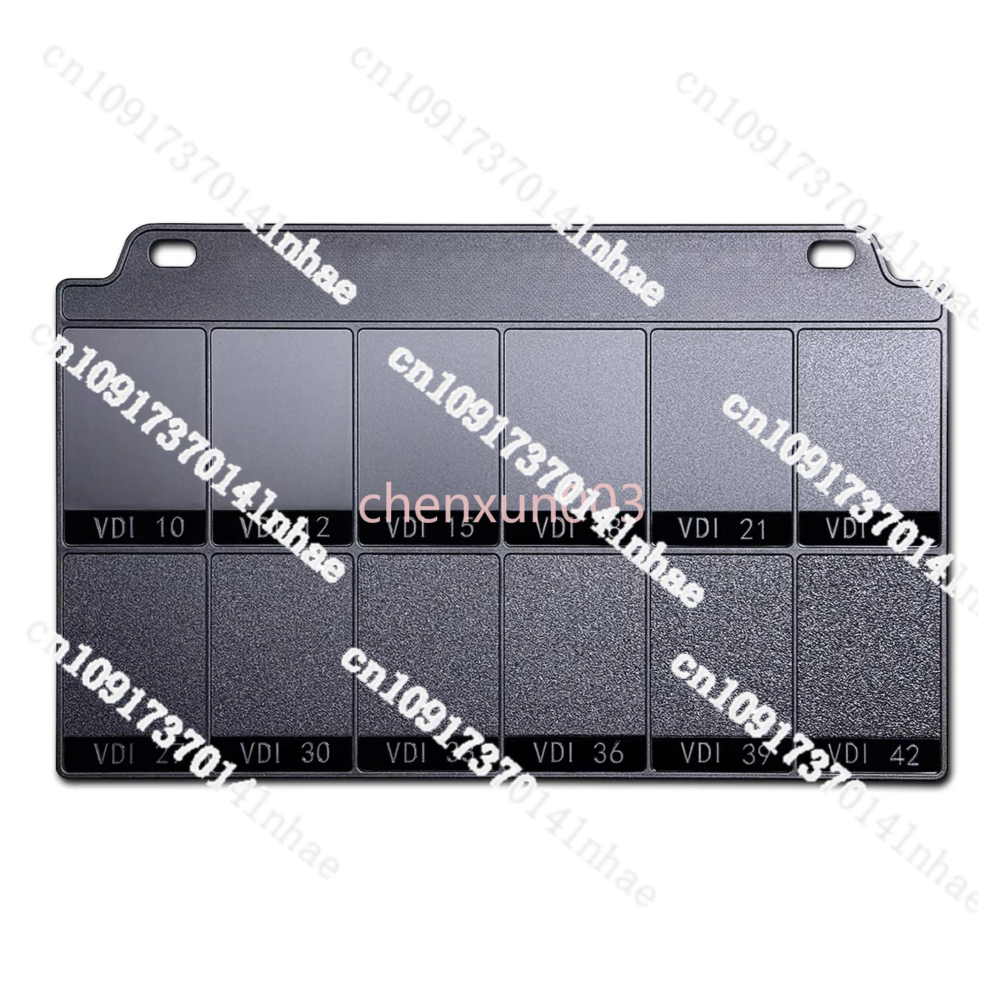 VDI3400 가죽 패턴 표면 거칠기 비교 샘플 마감 비교 샘플