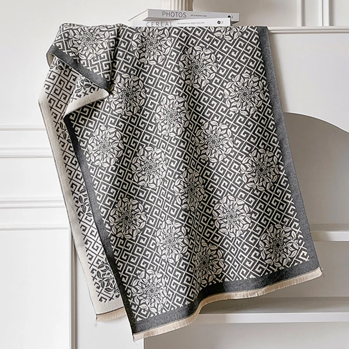 2025 Women Design New Luxury Winter Imitation Cashmere Warm Pashmina Blanket  Female Shawl Wraps Thick Foulard Bufanda Scarf