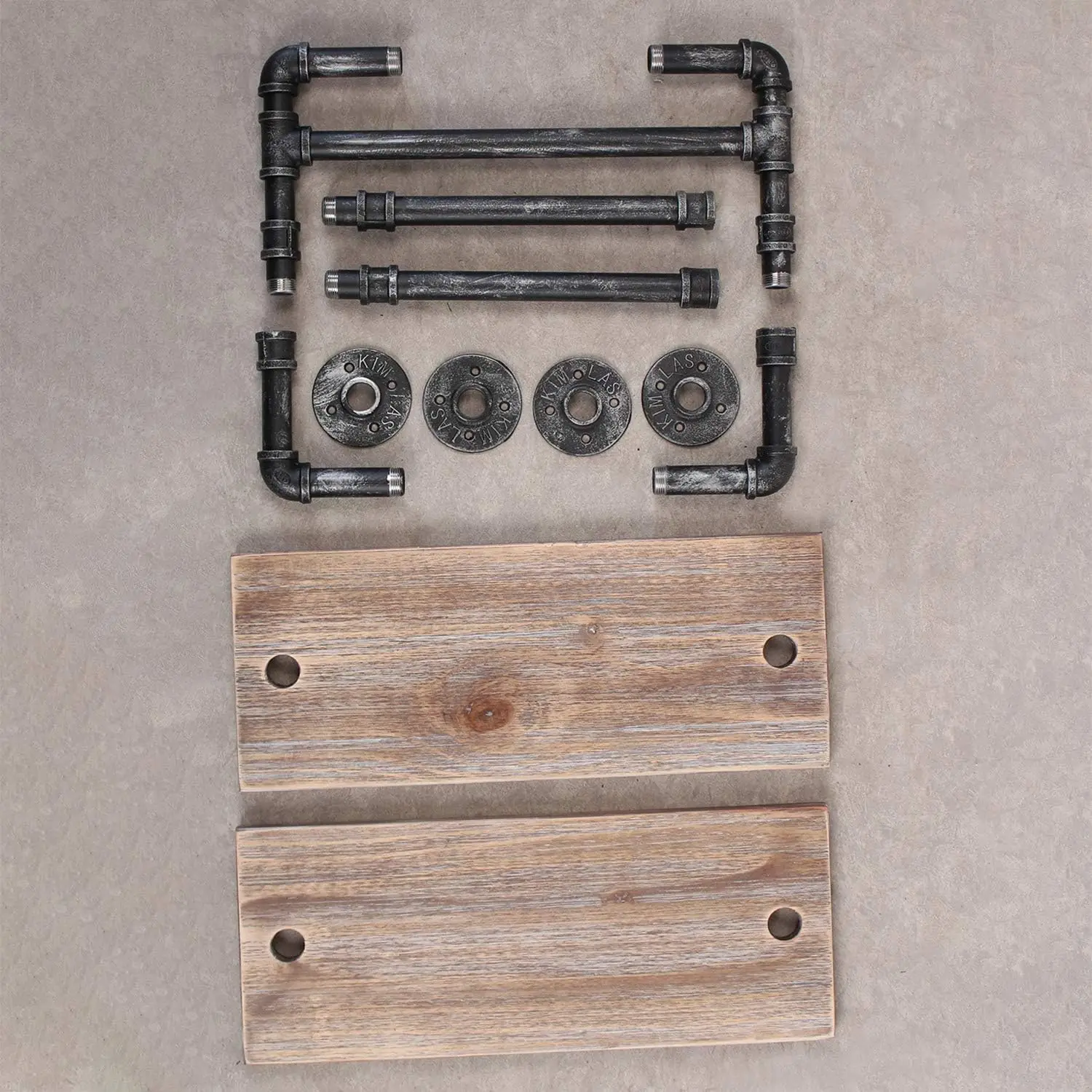 Industrial Pipe Shelf Bathroom Shelves Wall Mounted Rustic Wood Shelf with Towel Bar Farmhouse Towel Rack Over Toilet 6
