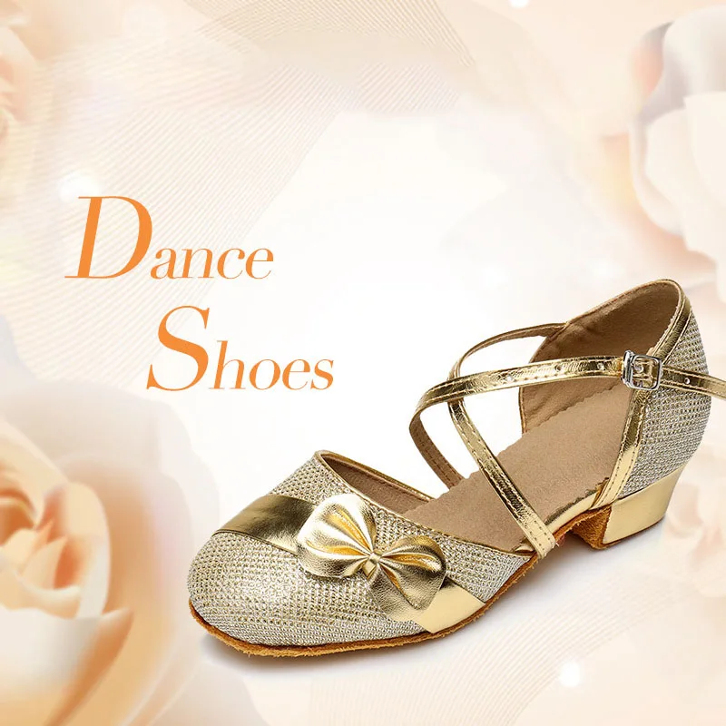 

Children Princess Latin Dance Shoes Girls Women Kids Child Girl Ballroom Modern Jazz Dancing Shoes Salsa Tango Training Sandals