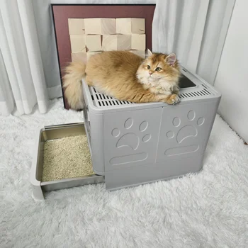 Cat Litter Box Front Entry 3