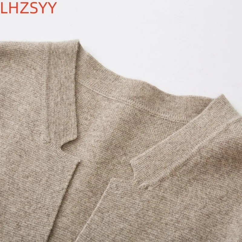 LHZSYY 남성용 캐시미어 가디건, 캐쥬얼 스탠드업 칼라 상의, 퓨어 울 니트 코트, 다용도 따뜻한 남성 재킷, 가을, 겨울, 청소년, 신상