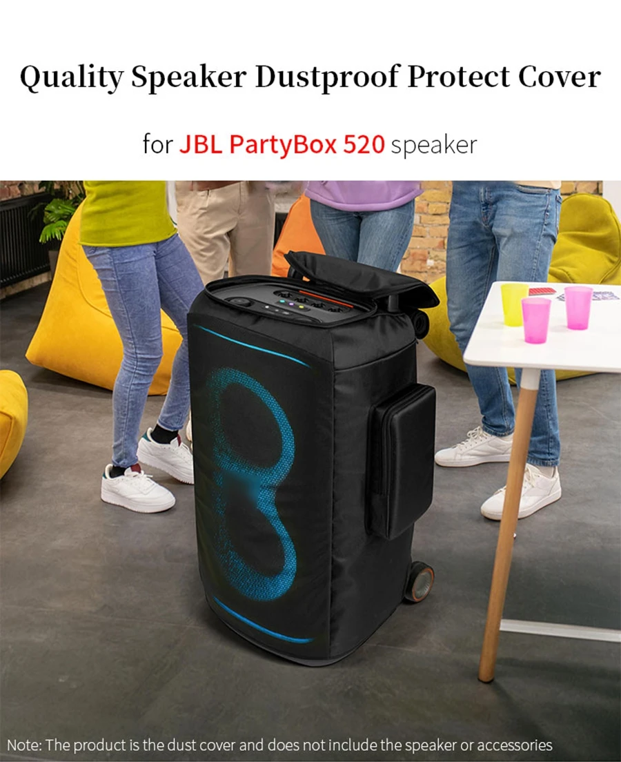 Quality Protective Cover for JBL PartyBox 520 Speaker Dust Cover PARTYBOX 520 Audio Microphone Dust-proof Cap Case