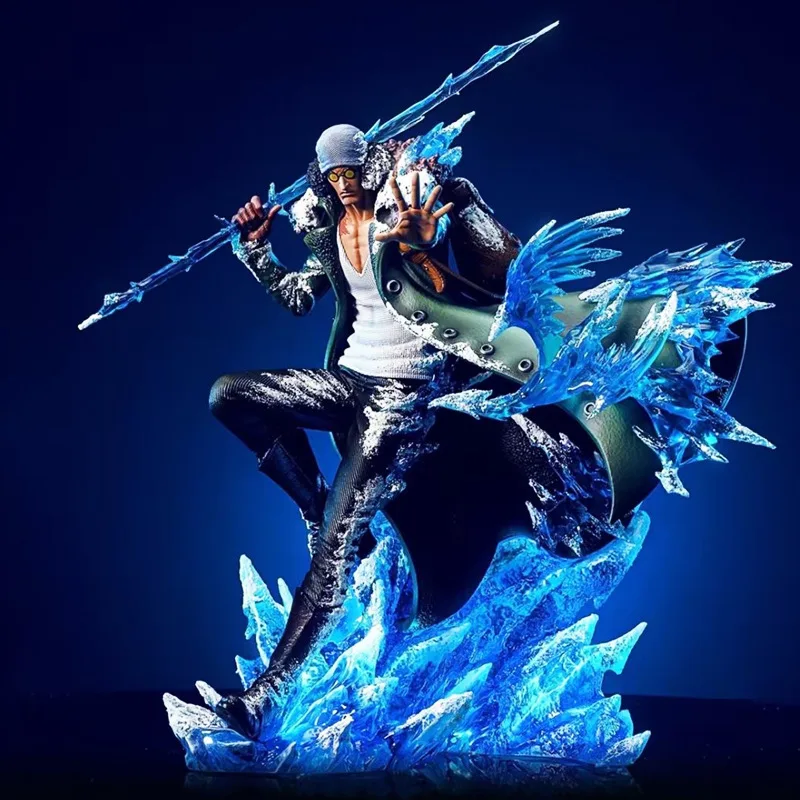 

30cm One Piece Anime Figure Aoki Temple Kuzan Action Gk 2 Head 2 Hands Pvc Statue Model Collection Room Decoration Toy Gift