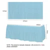 Rectangle Tulle Table Cover Waterproof Table Skirt Disposable Tablecloth for Birthday Party Supplies Wedding Decoration 2
