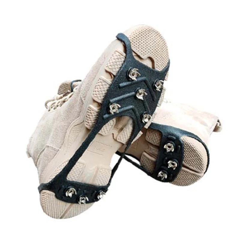 

8-Tooth Ice Snow Grips Over Shoe/Boot Traction Cleats ​Spikes Winter Climbing Snow Spikes Grips Cleats