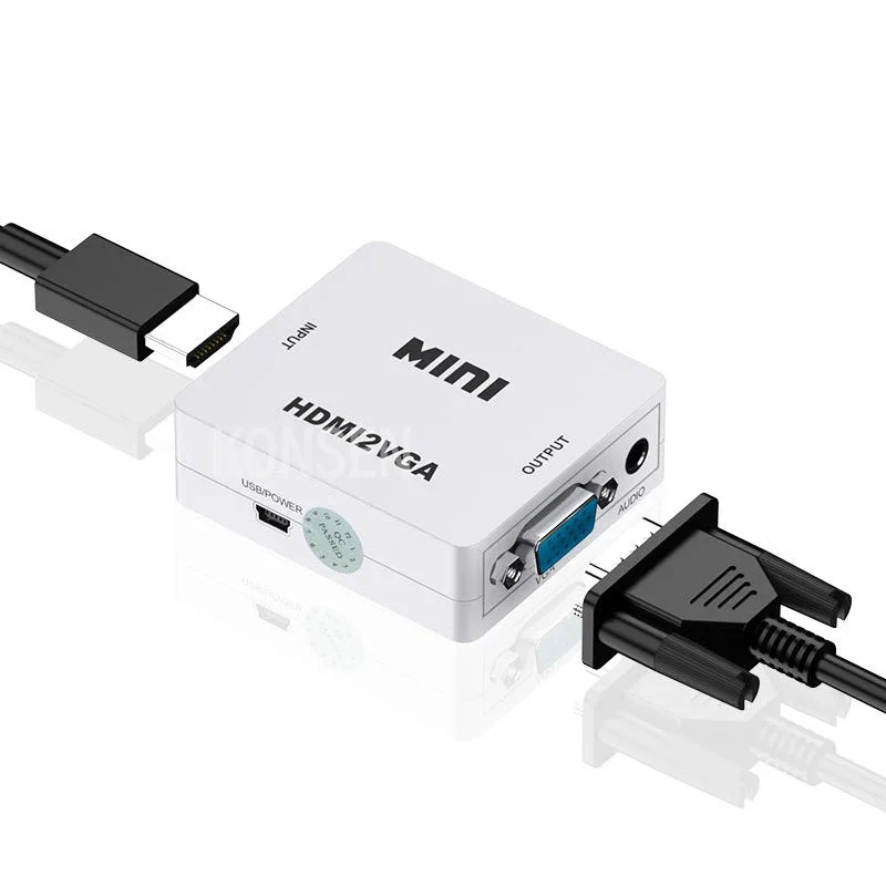 1080P HDMI to RCA Converter AV/CVSB Video Box AV to HDMI Adapter AV/VGA Support NTSC PAL Output VGA Video Converter hdmi to vga adapter cable vga to av converter vga to hdmi converter