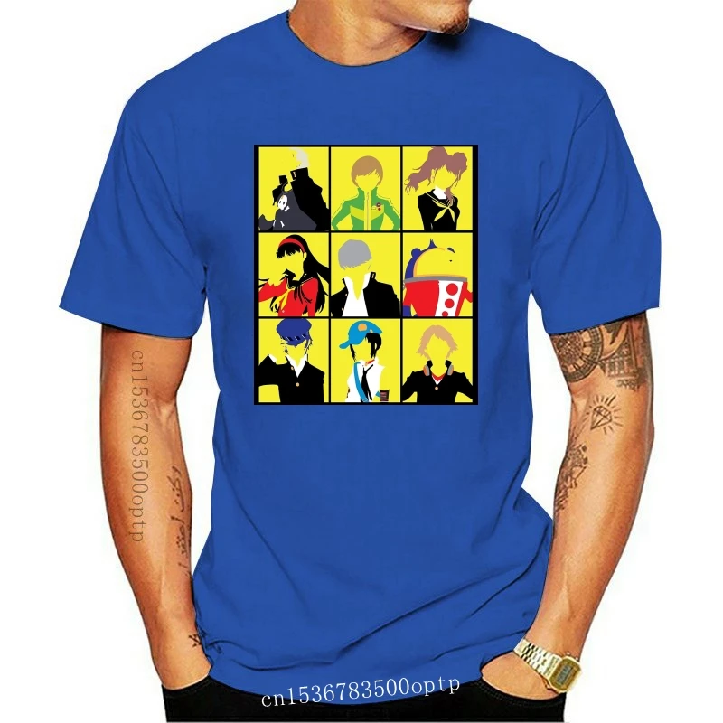 Tee P4-Sona T Shirt Persona Persona 3 Persona 4 Persona 5 Ivan Tarocchi Gorgana Izanagi Videogiochi Da Gioco