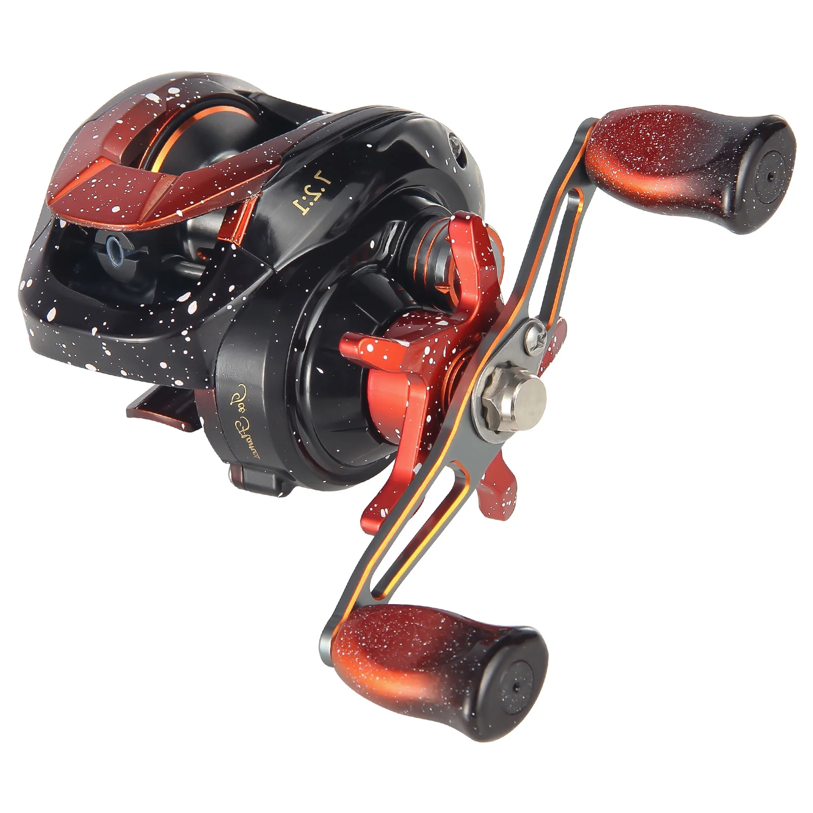 thumbnail image 1 of Carrete de aluminio HAUT TON FIRE Baitcasting 7,2: 1 Ratio de engranaje Ultra ligero suave 4 + 1BB 22Lbs sistema de arrastre para agua dulce salada, 1 of 4