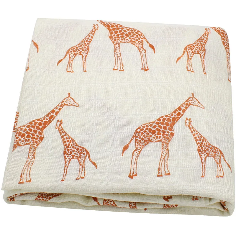 Baby Muslin Swaddle Blanket Baby Blankets Newborn Receiving Blanket Bamboo Cotton Feather Baby Burp Cloths 4