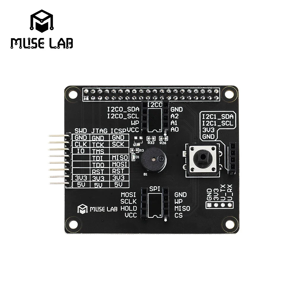 다기능 RPI-HAT 프로그래머 Raspberry Pi Ex 보드 I2C/SPI/SWD/JTAG/ICSP 오프라인 프로그래밍 오픈 소스 3B/3B+/4B New