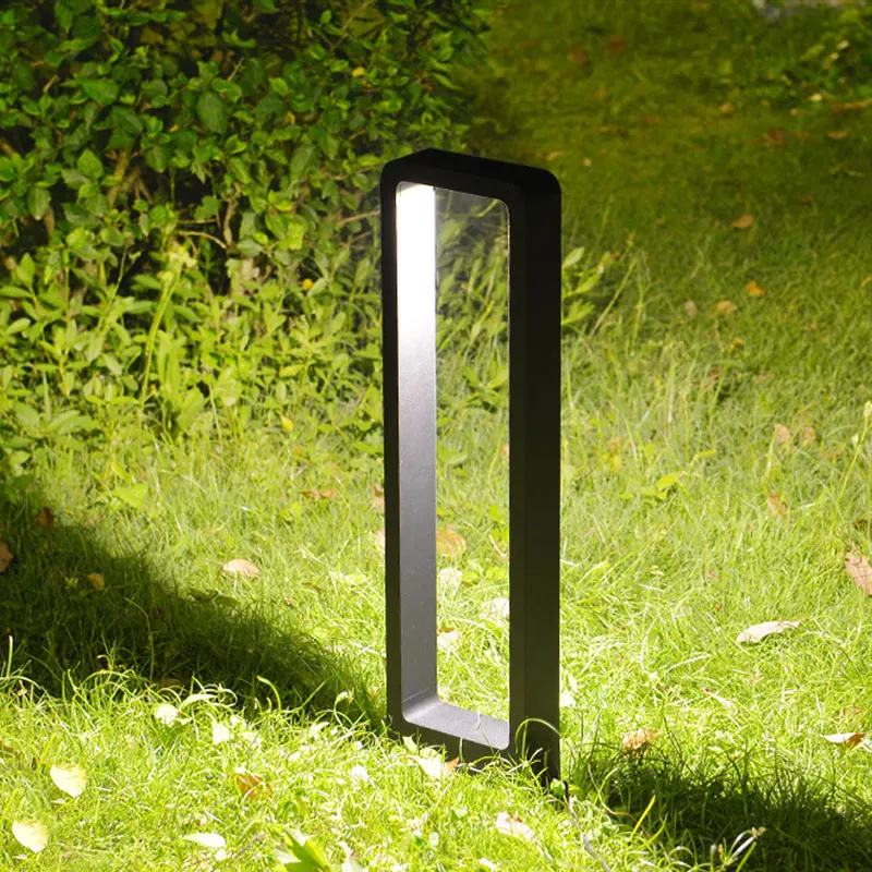 Waterproof Led Garden Lawn Lamp Modern Aluminum Pillar Outdoor Courtyard Vlla Landscape Bollards Light led lamp
