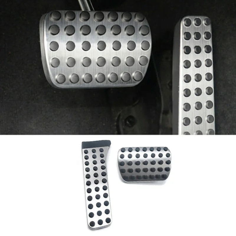 

2Pcs No Drill Fuel Brake Pedal Pad Covers Car Accelerator Pedal Covers Replacement For Mercedes-Benz C E S W222 W205 W213 R172