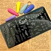 Christmas Tree Nail Stamping Plate Christmas Nail Art Template Ribbon Nail Stamp Plate Mouteen-173 2