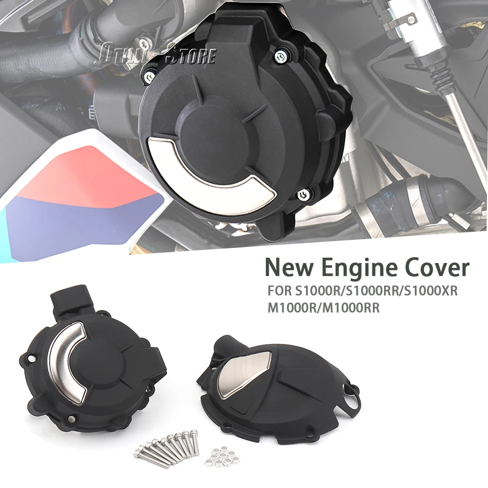 

Motorcycle Engine Protective Cover Alternator Cover Clutch Cap Left And Right Pair For BMW M1000RR M1000R S1000RR S1000R S1000XR